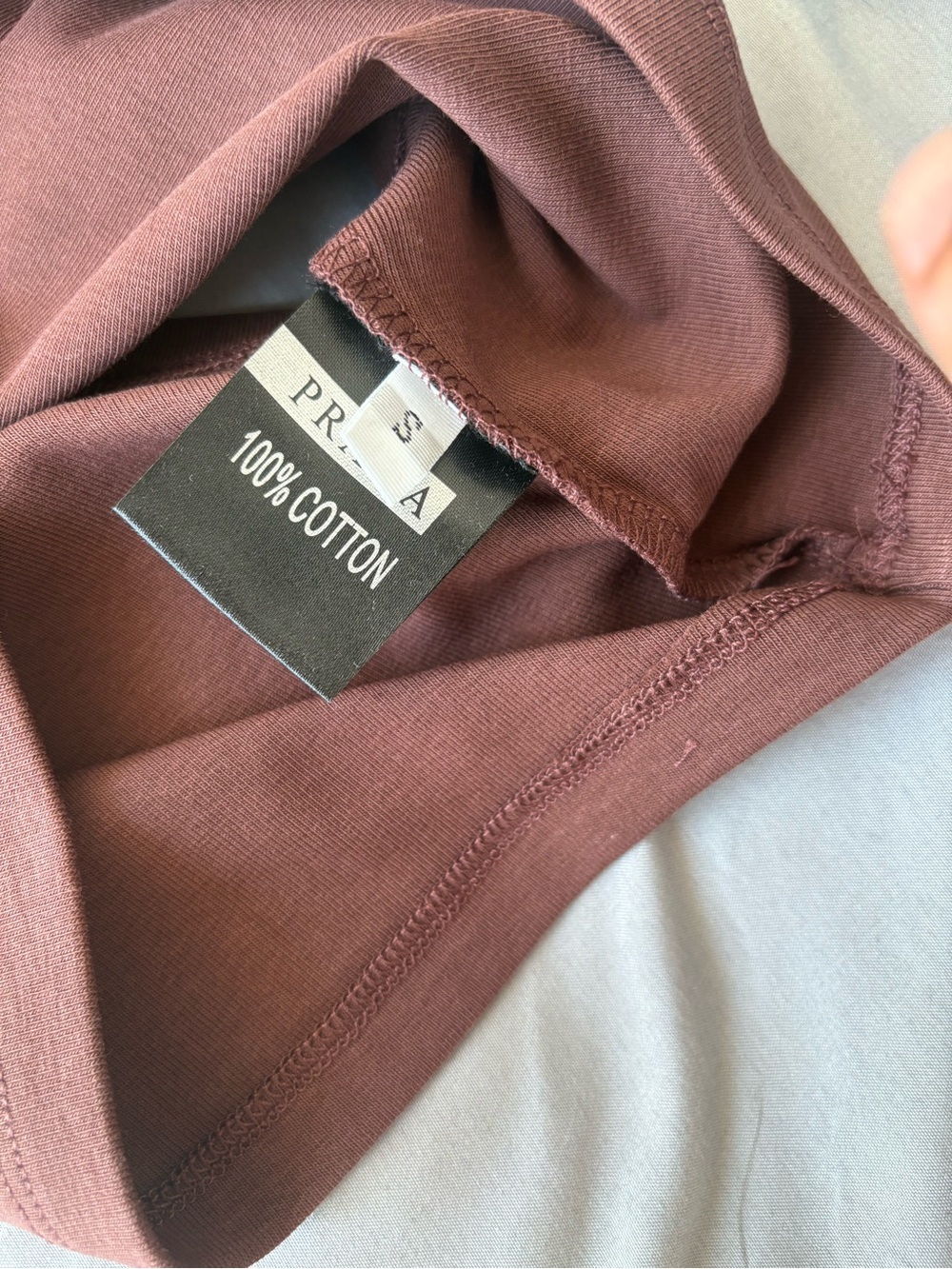 Prada Brown Scoop Neck Cropped Tank - Picture 5 of 12